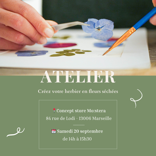 Atelier à Marseille - Créez votre herbier en fleurs séchées